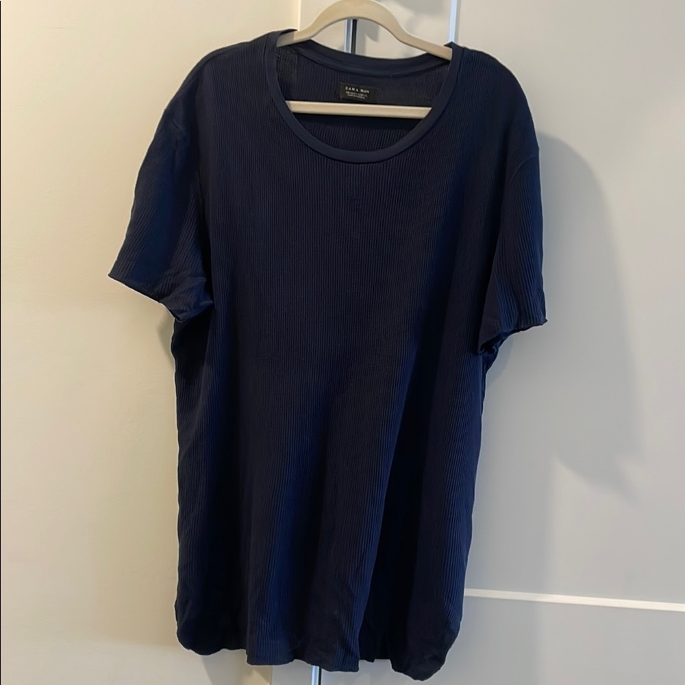 Zara Navy Blue T-Shirt